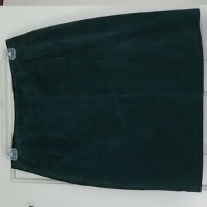 The Limited beautiful green suede skirt, worn once!